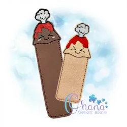 Volcano Bookmark Embroidery Design