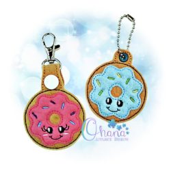 Donut Key Chain Embroidery