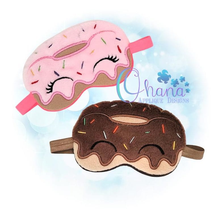 Donut Sleep Mask Embroidery