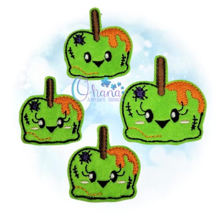 Frankenstein Candy Apple Feltie