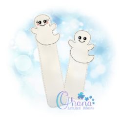 Ghost Bookmark Embroidery Design