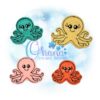 Octopus Feltie Embroidery Design