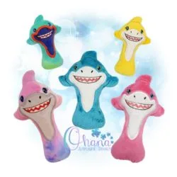 Shark Rattle Embroidery Design