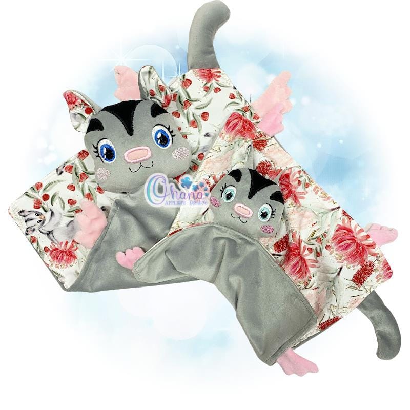 Sugar glider lovey embroidery design  ohana applique designs Sugar glider lovey embroidery design  ohana applique designs