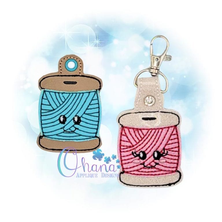 Thread Spool Key Chain