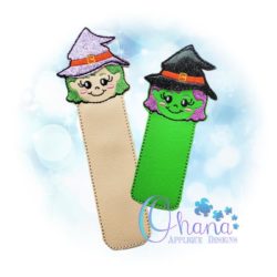 Witch Bookmark Embroidery Design