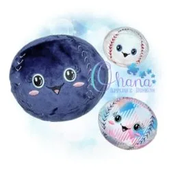 Ball Baseball Stuffie Embroidery