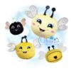 Ball Bee Stuffie Embroidery