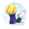 Baseball Rattle Embroidery Design