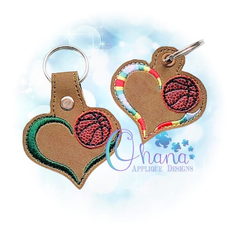 Basketball Love Key Chain