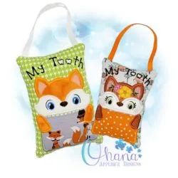 Fox Tooth Pillow Embroidery