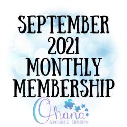 OAD September 2021 Monthly Membership