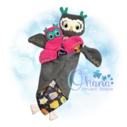 Owl Lovey Embroidery Design