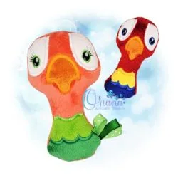 Parrot Rattle Embroidery Design