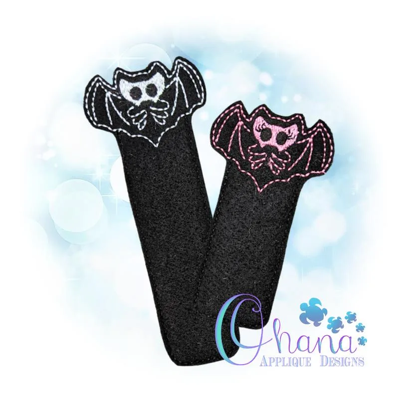 OAD Skelly Bat BM RD 80072 Skelly Bat Bookmark Embroidery