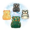 Skelly Owl Feltie Embroidery