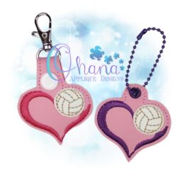 Volleyball Love Key Chain