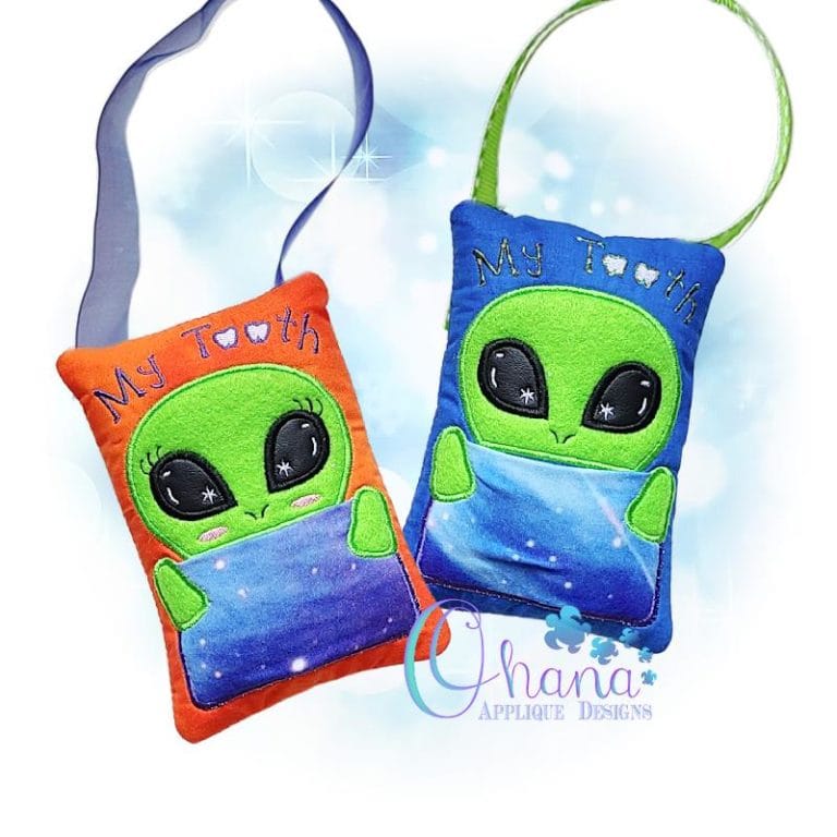 Alien Tooth Pillow Embroidery