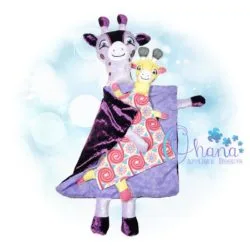 OAD Giraffe Lovey DH 80072 Giraffe Lovey Embroidery Design
