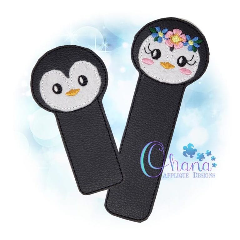 Penguin Bookmark Embroidery Design