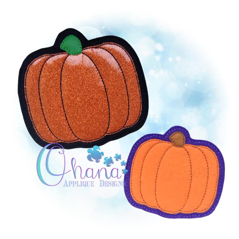 Pumpkin Coaster Embroidery Design