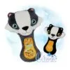 OAD Badger Rattle AK 80072 Badger Rattle Embroidery Design