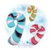 OAD Candy Cane Stuffie DH 80072 Candy Cane Stuffie Embroidery