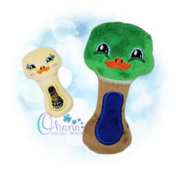Duck Rattle Embroidery Design