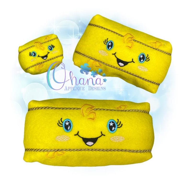 Hay Bale Stuffie Embroidery