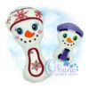 Snowman Rattle Embroidery Design