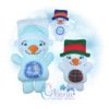 Flurry Snowman Stuffie Embroidery