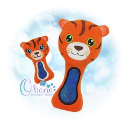 Tiger Rattle Embroidery Design
