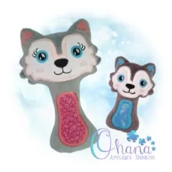 OAD Wolf Rattle LB 80072 Wolf Rattle Embroidery Design