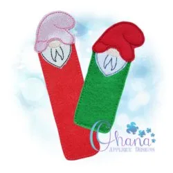 Gnome Bookmark Embroidery Design