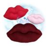 Kissing Lips Stuffie Embroidery