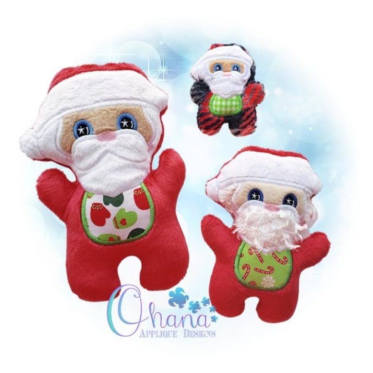 Santa Stuffie Embroidery Design