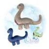 Sauropod Stuffie Embroidery Design