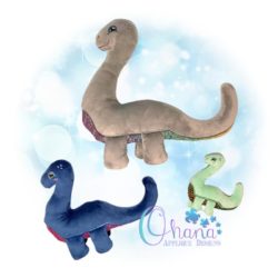 Sauropod Stuffie Embroidery Design