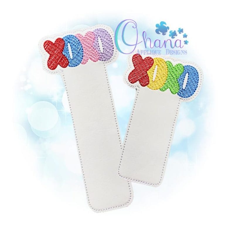 XOXO Bookmark Embroidery Design