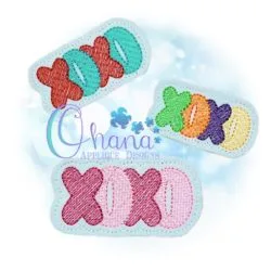 XOXO Feltie Embroidery Design