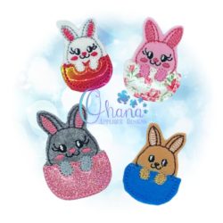 Bunny Egg Feltie Embroidery