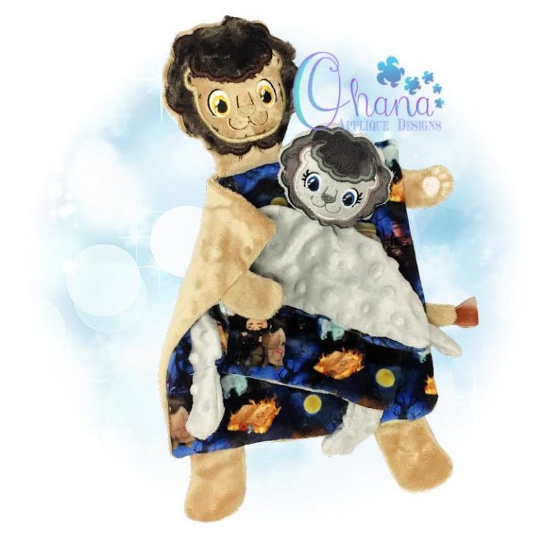 Lion Lovey Embroidery Design