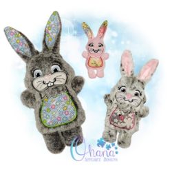 Marshmallow Bunny Stuffie Embroidery
