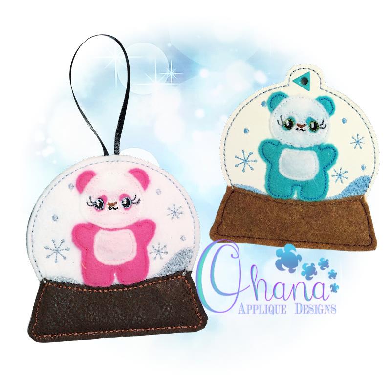 Panda Ornament Embroidery Design