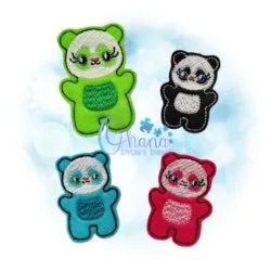OAD Panda Feltie MLH 80072 Panda Feltie Embroidery Design
