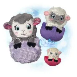 OAD Sheep Egg RG 80072 Lamb Egg Stuffie Embroidery