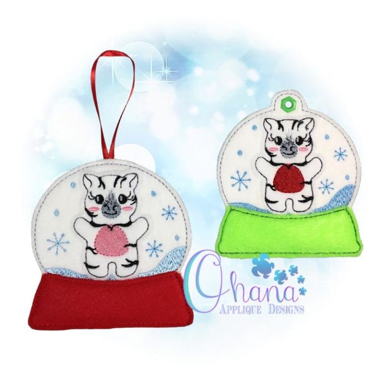 Zebra Ornament Embroidery Design