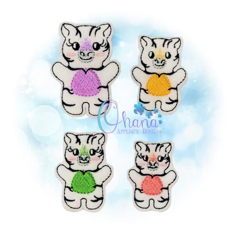 Zebra Feltie Embroidery Design