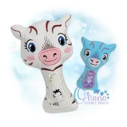 Zebra Rattle Embroidery Design