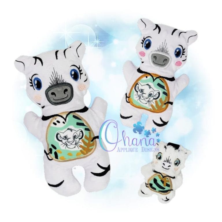 Stripes Zebra Stuffie Embroidery